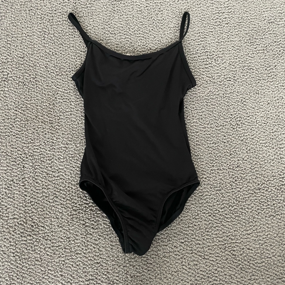 black leotard from capezio